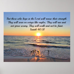 Gezinnen met deze Awe Inspirerende Isaiah 40 Poster