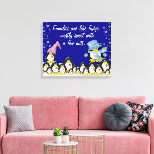 Gezinnen omgepakt Canvas (Insitu (Woonkamer))