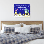 Gezinnen omgepakt Canvas Afdruk (Insitu (Slaapkamer))