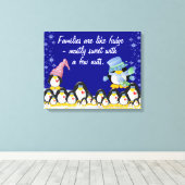 Gezinnen omgepakt Canvas Afdruk (Insitu (Houten vloer))