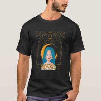 Gezinnen pisces Queen Girl Pisces Birthday Zodiac T-shirt