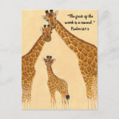 Gezinnen van Giraffes - Vruchten van baarmoeder Briefkaart (Voorkant)