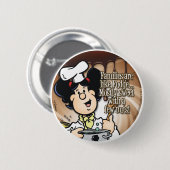 Gezinnen zijn als fudge ronde button 5,7 cm (Voorkant /achterkant)