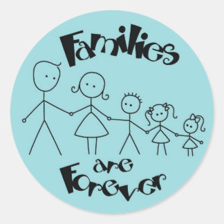 Gezinnen zijn voor altijd ronde sticker