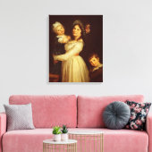 Gezinportret van Madame Anthony en haar kinderen Canvas Afdruk (Insitu (Woonkamer))