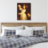 Gezinportret van Madame Anthony en haar kinderen Canvas Afdruk (Insitu (Slaapkamer))