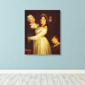 Gezinportret van Madame Anthony en haar kinderen Canvas Afdruk (Insitu (Houten vloer))