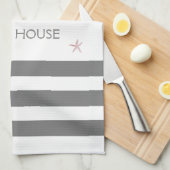 GEZINS BEACH HUUSE SEAHORSE EN STARFISH THEEDOEK (Quarter Fold)