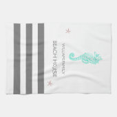 GEZINS BEACH HUUSE SEAHORSE EN STARFISH THEEDOEK (Horizontaal)