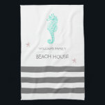 GEZINS BEACH HUUSE SEAHORSE EN STARFISH THEEDOEK<br><div class="desc">FAMILIE BEACH HUUSE SEAHORSE EN STARFISH ONTWERP KLAAR VOOR U OM MET UW FAMILIENAAM TE PERSONALISEREN</div>