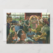  gezins diner in een diner met Jukebox (Voorkant)