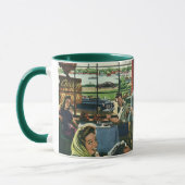 gezins diner in een diner met Jukebox Mok (Links)