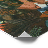 gezins diner in een diner met Jukebox Poster (Hoek)