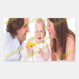 GEZINS Foto ✨ Mooie op maat gemaakte foto Rechthoekige Sticker