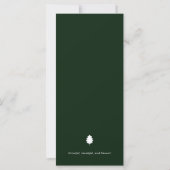 Gezins herfst thanksgiving diner plat menu (Achterkant)