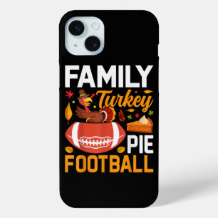 Gezins Turkije Taart Voetbal Thanksgiving iPhone 15 Mini Hoesje