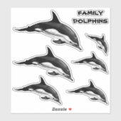 GEZINS VAAK DOLPHIN STICKER (Vel)