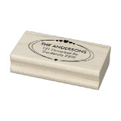 Gezinsaangepaste adrestekst rubberstempel (Stempel)