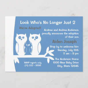 Gezinsadoptie Open House Kaart