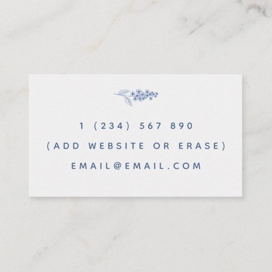 Gezinsadviseur Elegant Classy Visitekaartje (Achterkant)