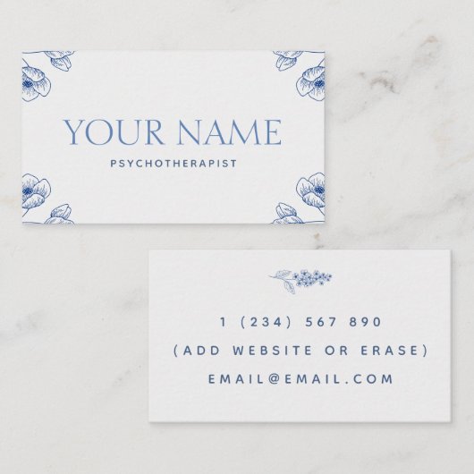 Gezinsadviseur Elegant Classy Visitekaartje (Voorkant / Achterkant)