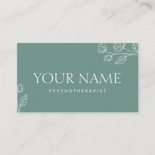 Gezinsadviseur psychotherapeutisch minimalistisch visitekaartje (Voorkant)