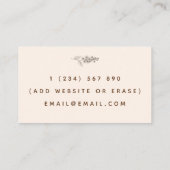 Gezinsadviseur psychotherapeutisch minimalistisch visitekaartje (Achterkant)