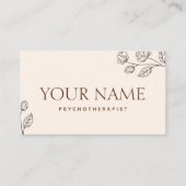 Gezinsadviseur psychotherapeutisch minimalistisch visitekaartje (Voorkant)