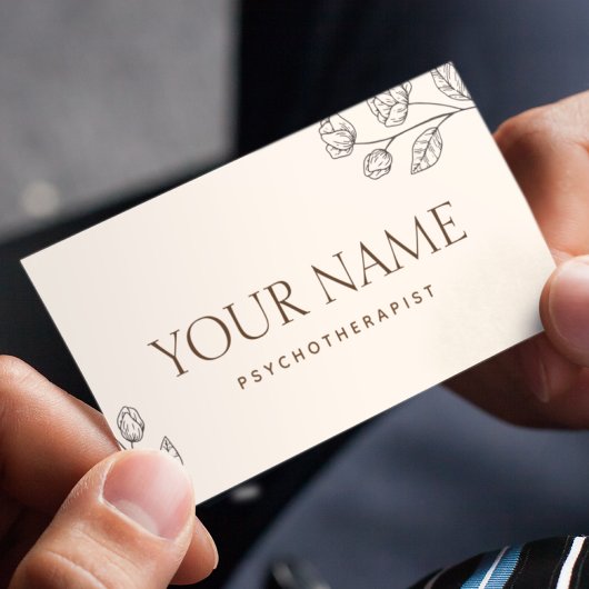 Gezinsadviseur psychotherapeutisch minimalistisch visitekaartje