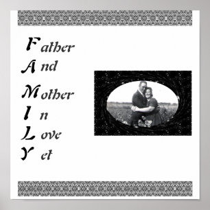 Gezinsafkorting vader en moeder in liefde, maar fo poster