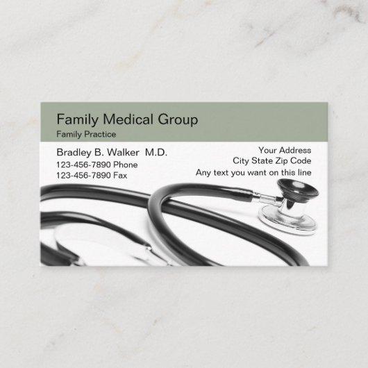 Gezinsarts Visitekaartjes (Voorkant)