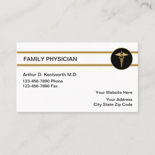 Gezinsarts Visitekaartjes (Voorkant)