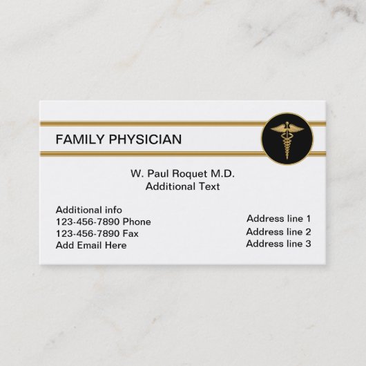 Gezinsarts Visitekaartjes Afsprakenkaartje (Voorkant)