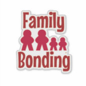 Gezinsband Bordspellen Voor Het Leven Sticker (Voorkant)