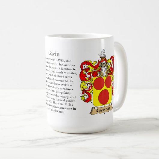 Gezinsbekleding van Gavin Koffiemok (Voorkant rechts)