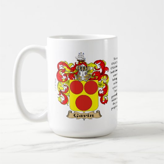 Gezinsbekleding van Gavin Koffiemok (Links)