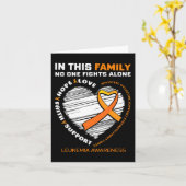 Gezinsbestrijding Leukemie Bewustmakingsproducten  Kaart (Gele Bloem)