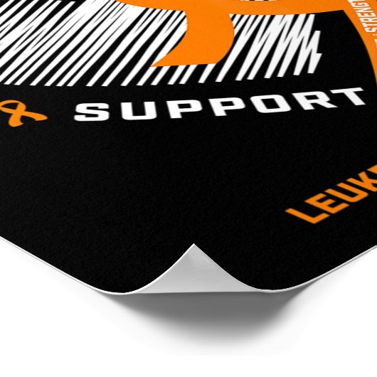 Gezinsbestrijding Leukemie Bewustmakingsproducten  Poster (Hoek)