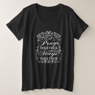 Gezinsbijbels met elkaar samenvoegen grote maat t-shirt