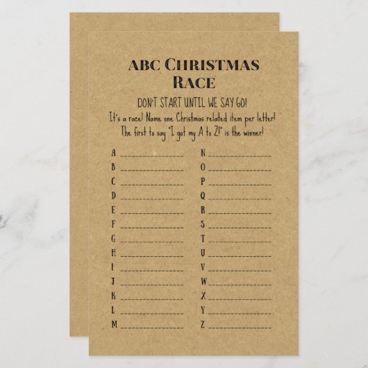 Gezinsbijtend kerstfeest (Voorkant / Achterkant)