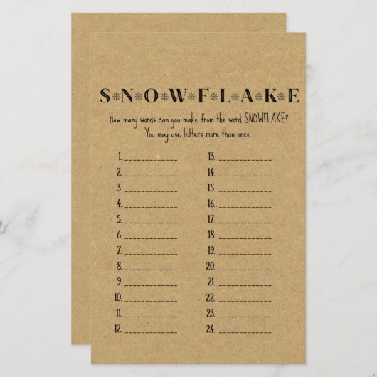 Gezinsbijtend kerstfeest (Voorkant / Achterkant)