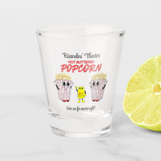 Gezinsbioscoop Pret Popcorn Mascottes Shot Glas