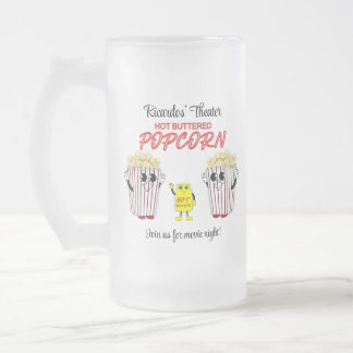 Gezinsbioscoop Theater Pret Popcorn Mascottes Matglas Bierpul