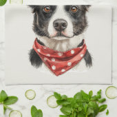 Gezinsboerderij Rustige Werkhond Theedoek (Gevouwen)
