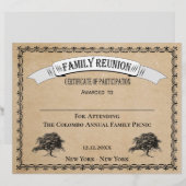 Gezinsboomreüceringscertificaat van deelneming (Voorkant / Achterkant)