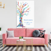 Gezinsboomstam geboorte canvas afdruk (Insitu (Woonkamer))