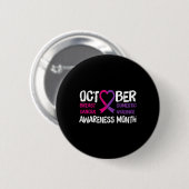 Gezinsborstkanker en geweld thuis ronde button 5,7 cm (Voorkant /achterkant)