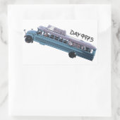 gezinsbus rechthoekige sticker (Tas)