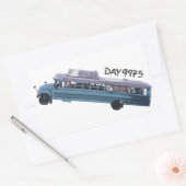 gezinsbus rechthoekige sticker (Envelop)