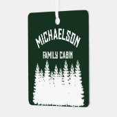 gezinscabine metalen ornament (Voorkant links)